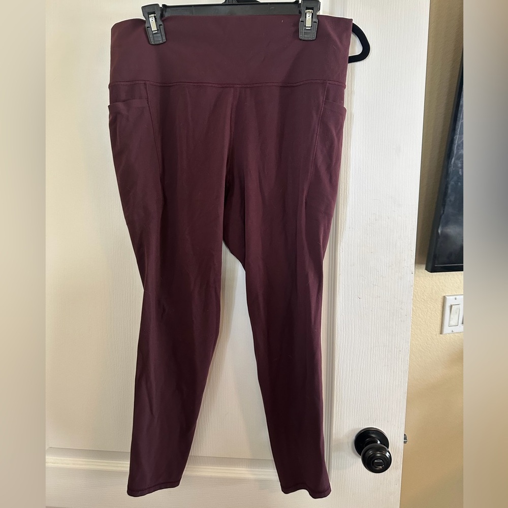 Athleta Women's Deep Burgundy Leggings